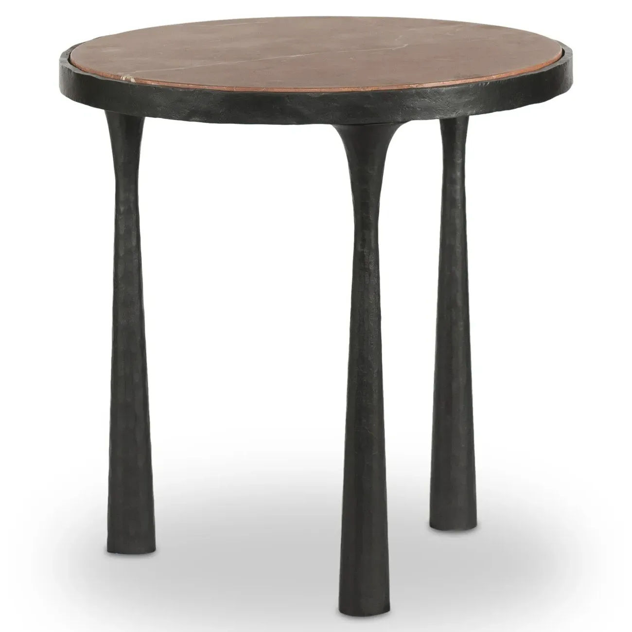 Billings End Table - Rust, Marble
