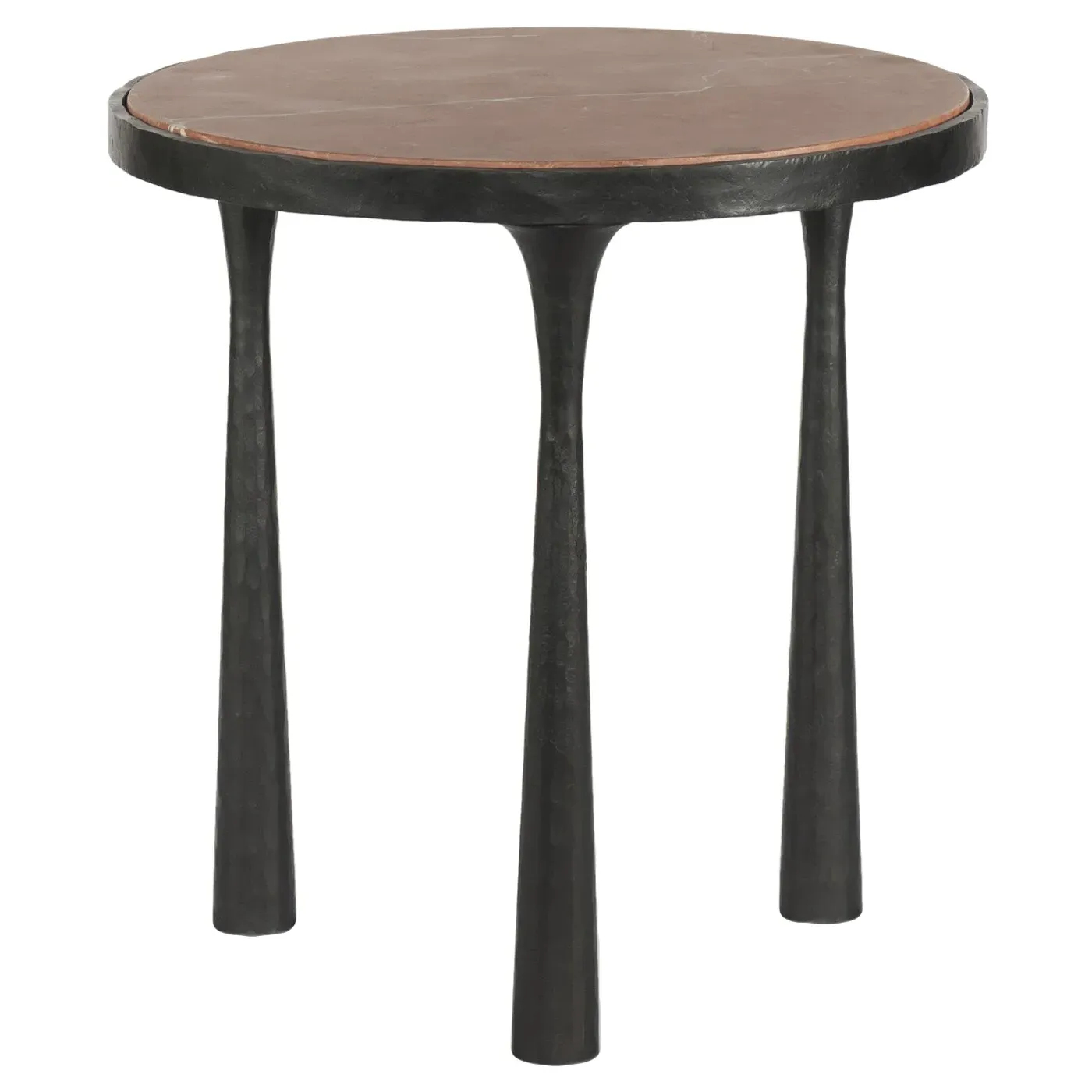 Billings End Table - Rust, Marble