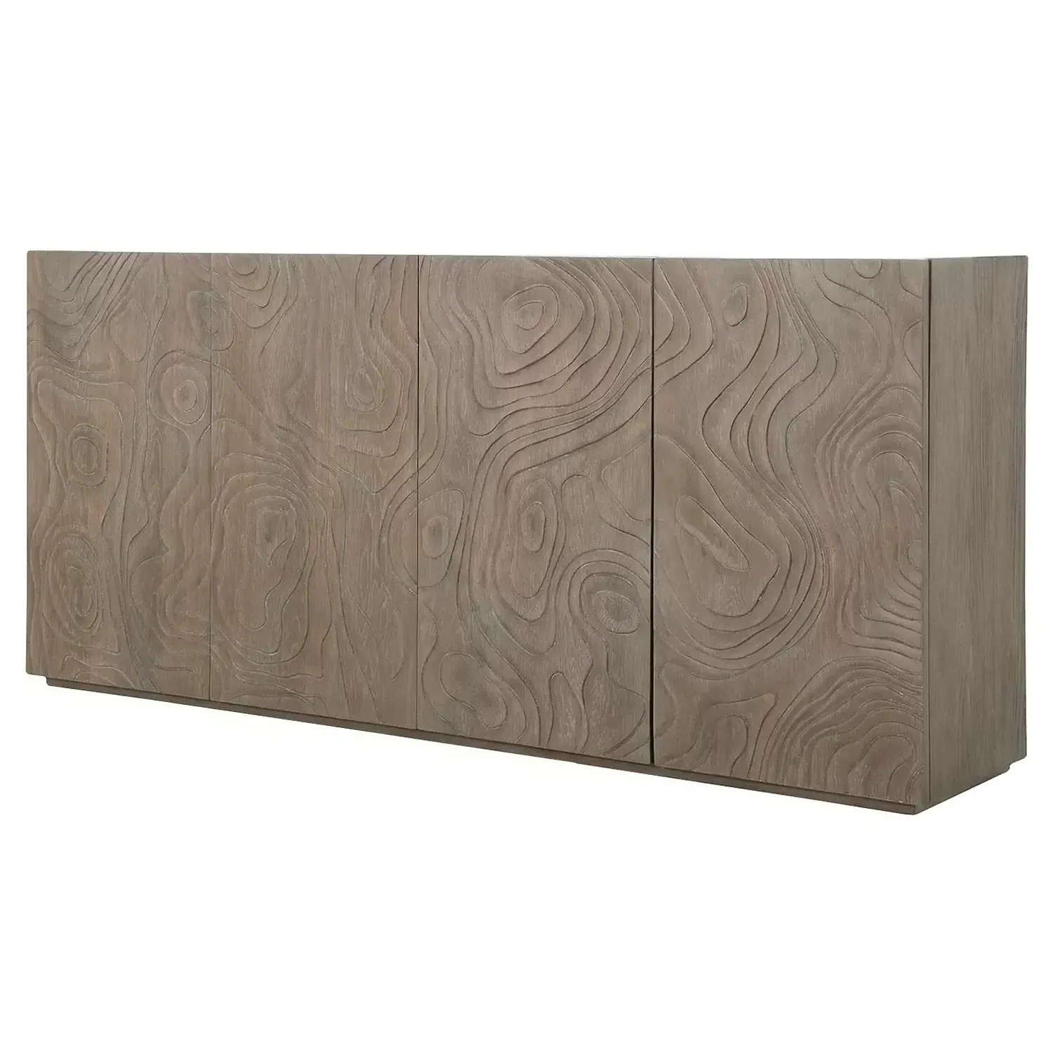 Bingham Sideboard with Storage - Brown, Oak