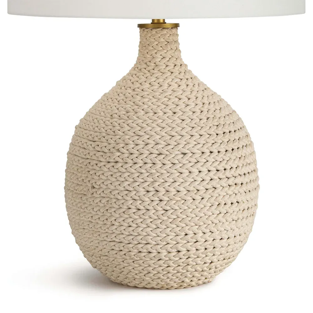 Biscayne Rope Table Lamp - Natural Brown