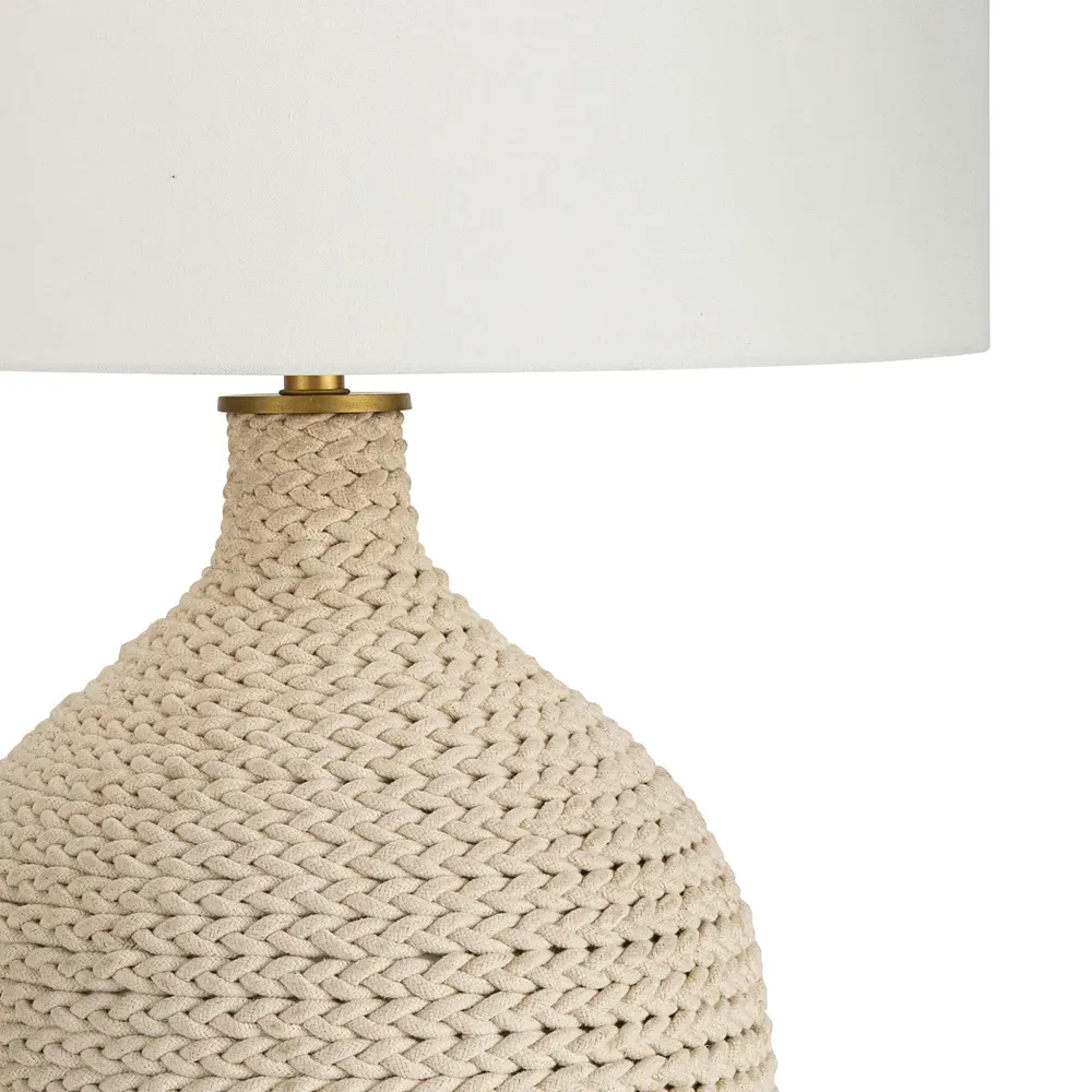 Biscayne Rope Table Lamp - Natural Brown