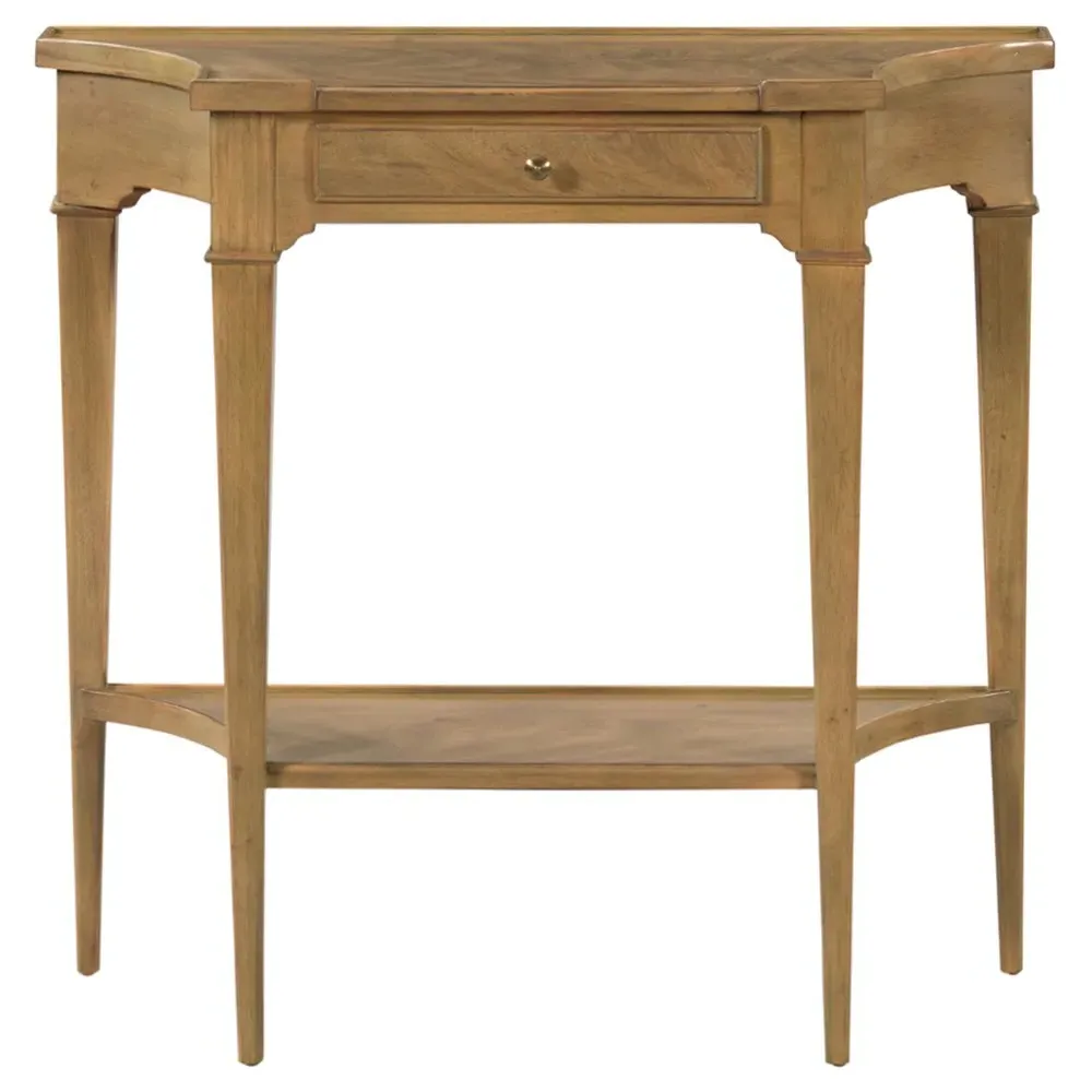 Blackwelder Demilune Console Table - Brown, Wood image