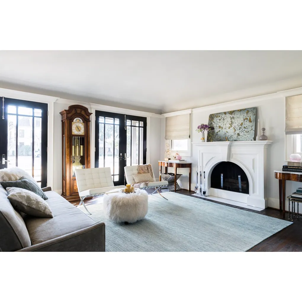 Blair Hand Knotted Rug - Light Blue, Bamboo Silk