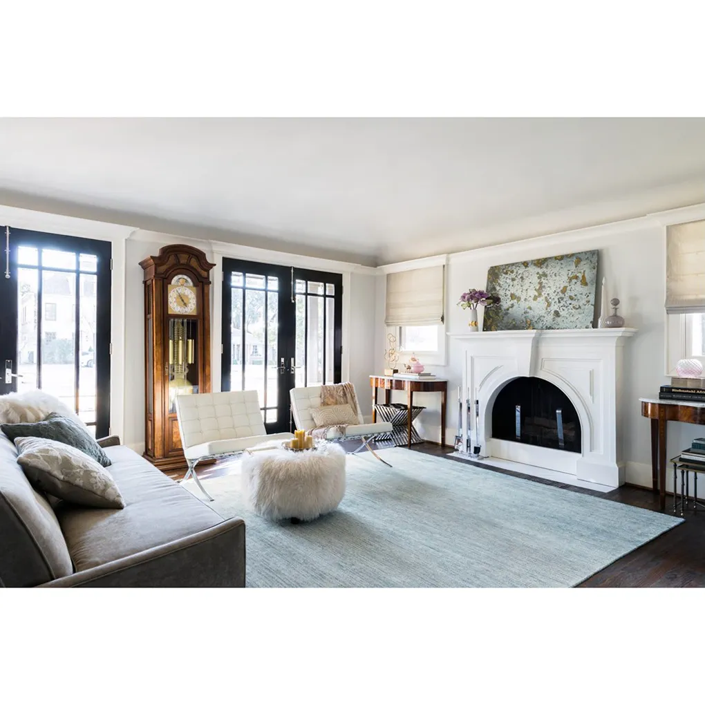 Blair Hand Knotted Rug - Light Blue, Bamboo Silk