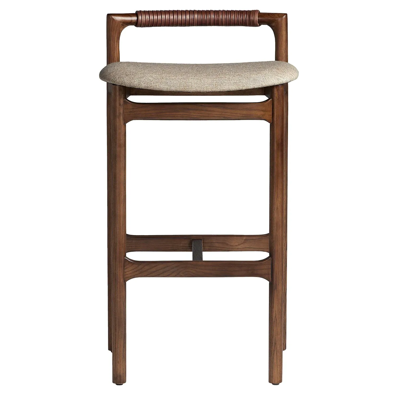 Blaise Bar Stool - Beige, Ash Wood image