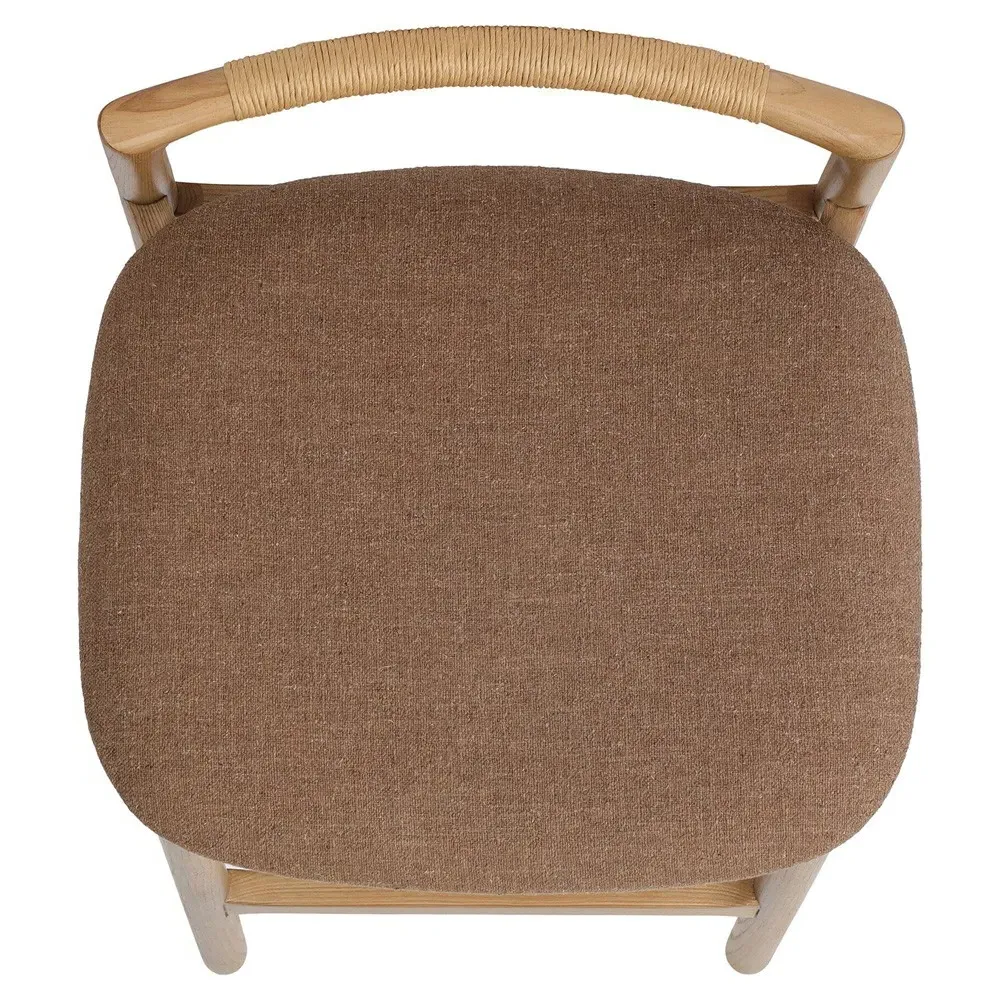 Blaise Bar Stool - Brown, Ash Wood