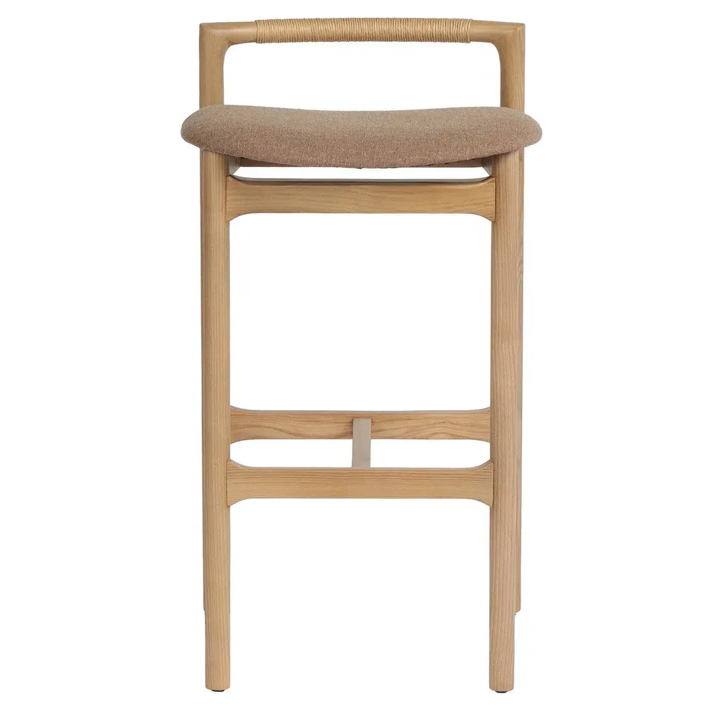 Blaise Bar Stool - Brown, Ash Wood