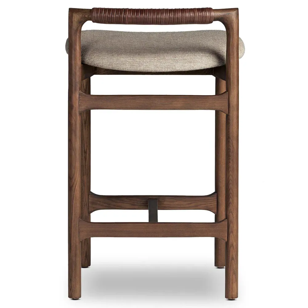 Blaise Counter Stool - Beige, Ash Wood