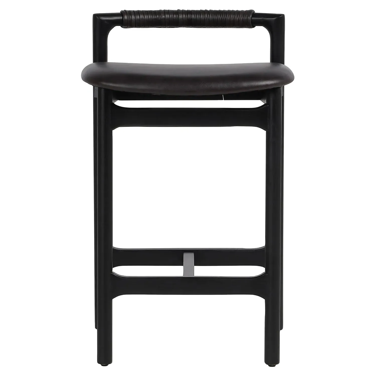 Blaise Counter Stool - Black, Leather image