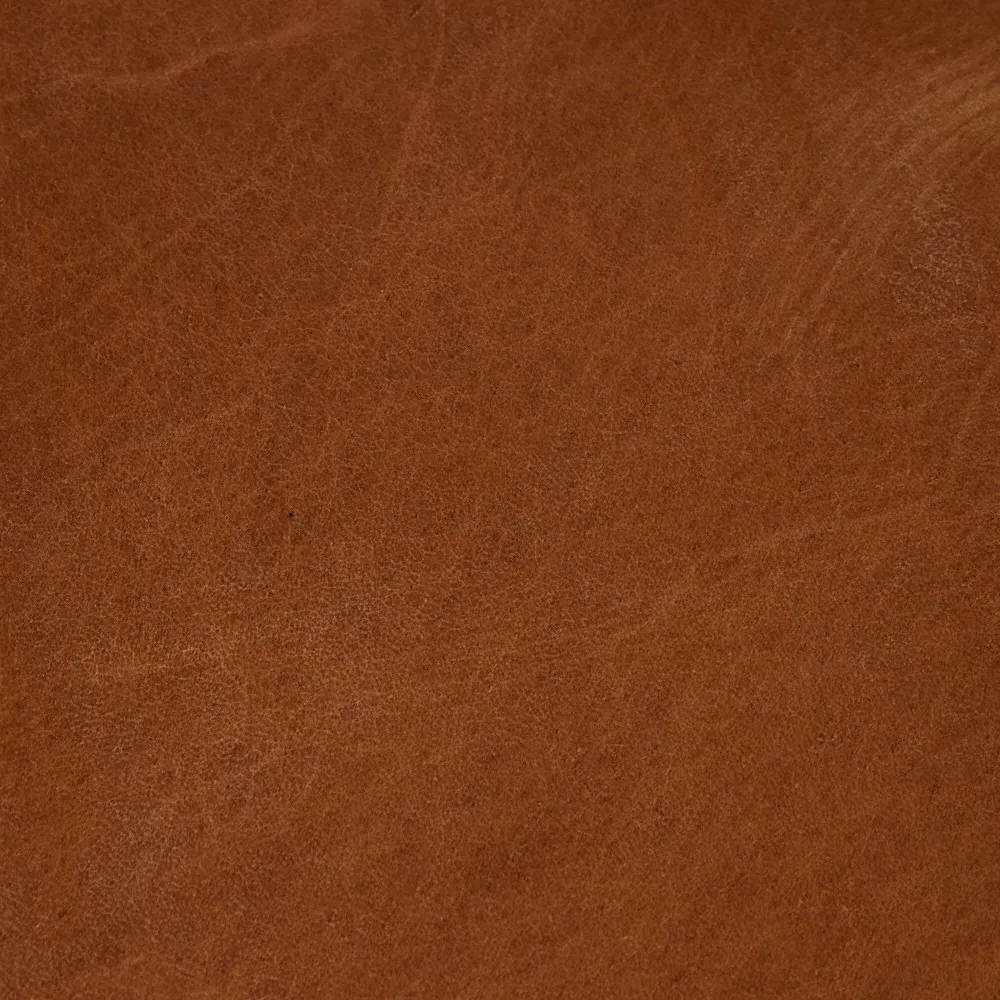 Blaise Low Back Bar Stool - Brown, Leather