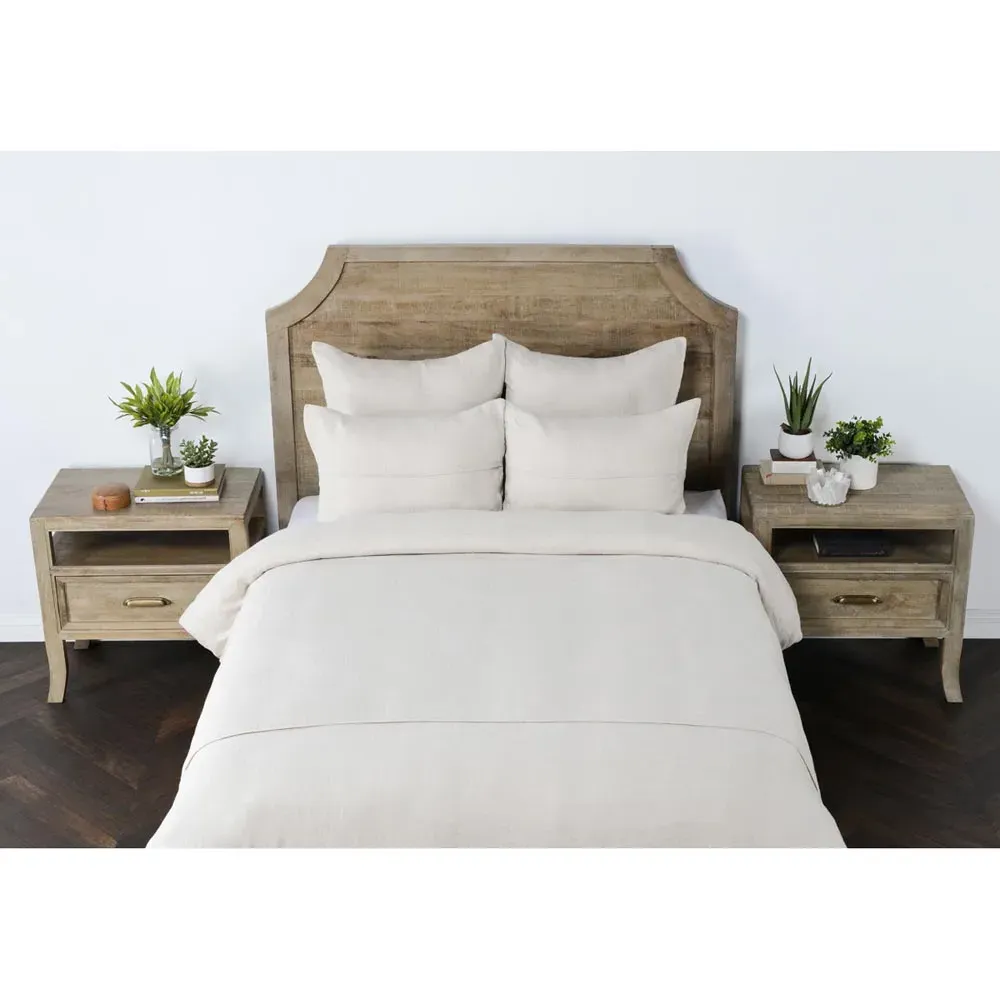Blaise Queen Duvet Set - Beige, Linen