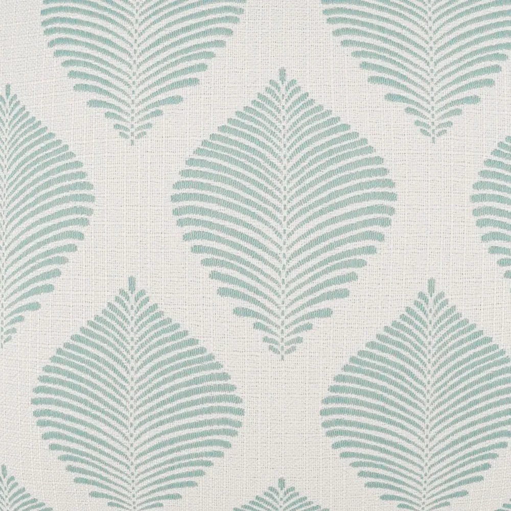 Blake Leaf Print Lumbar Pillow Indoor Outdoor - Light Blue
