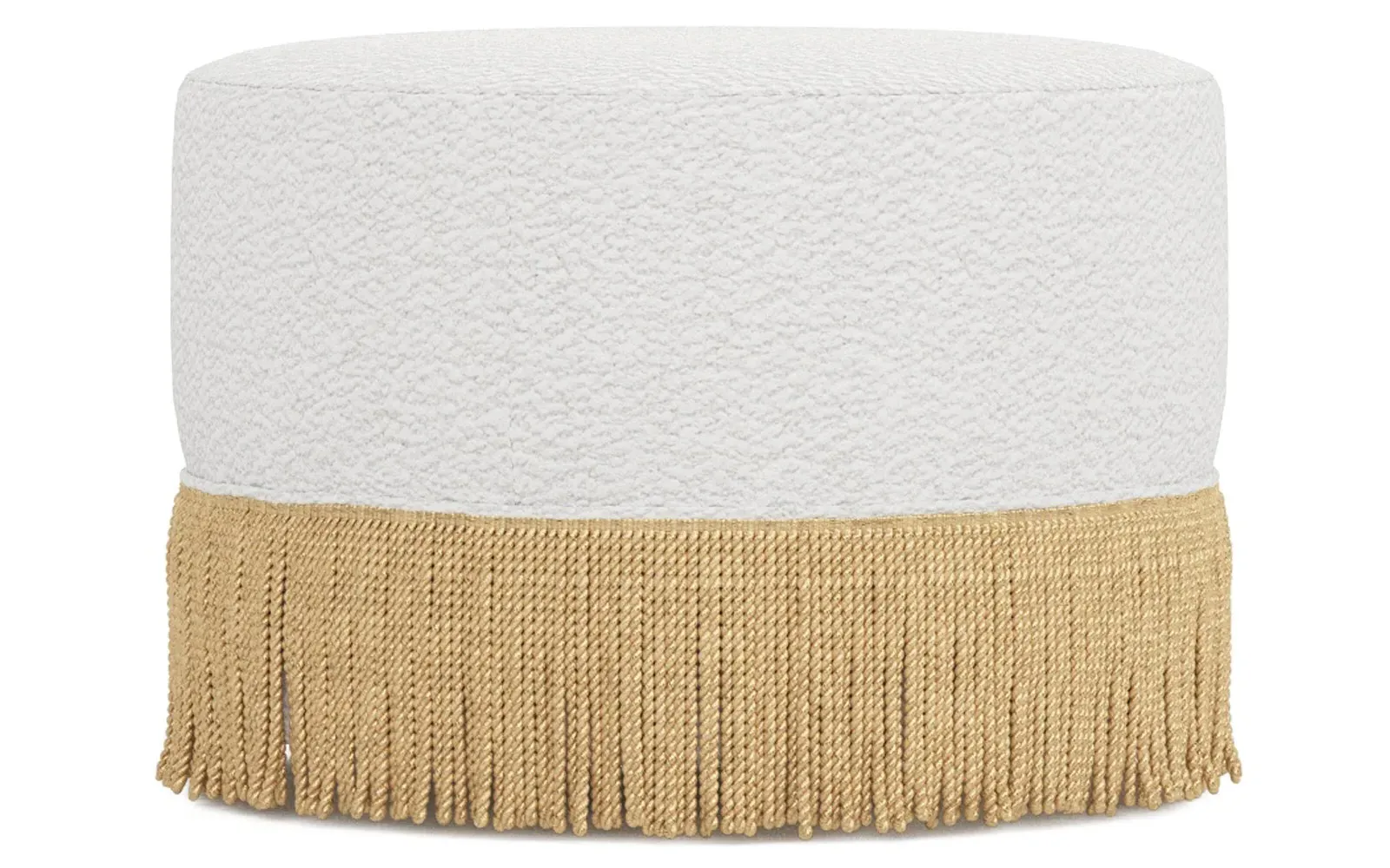 Blakely Performance Ottoman - White Lamb