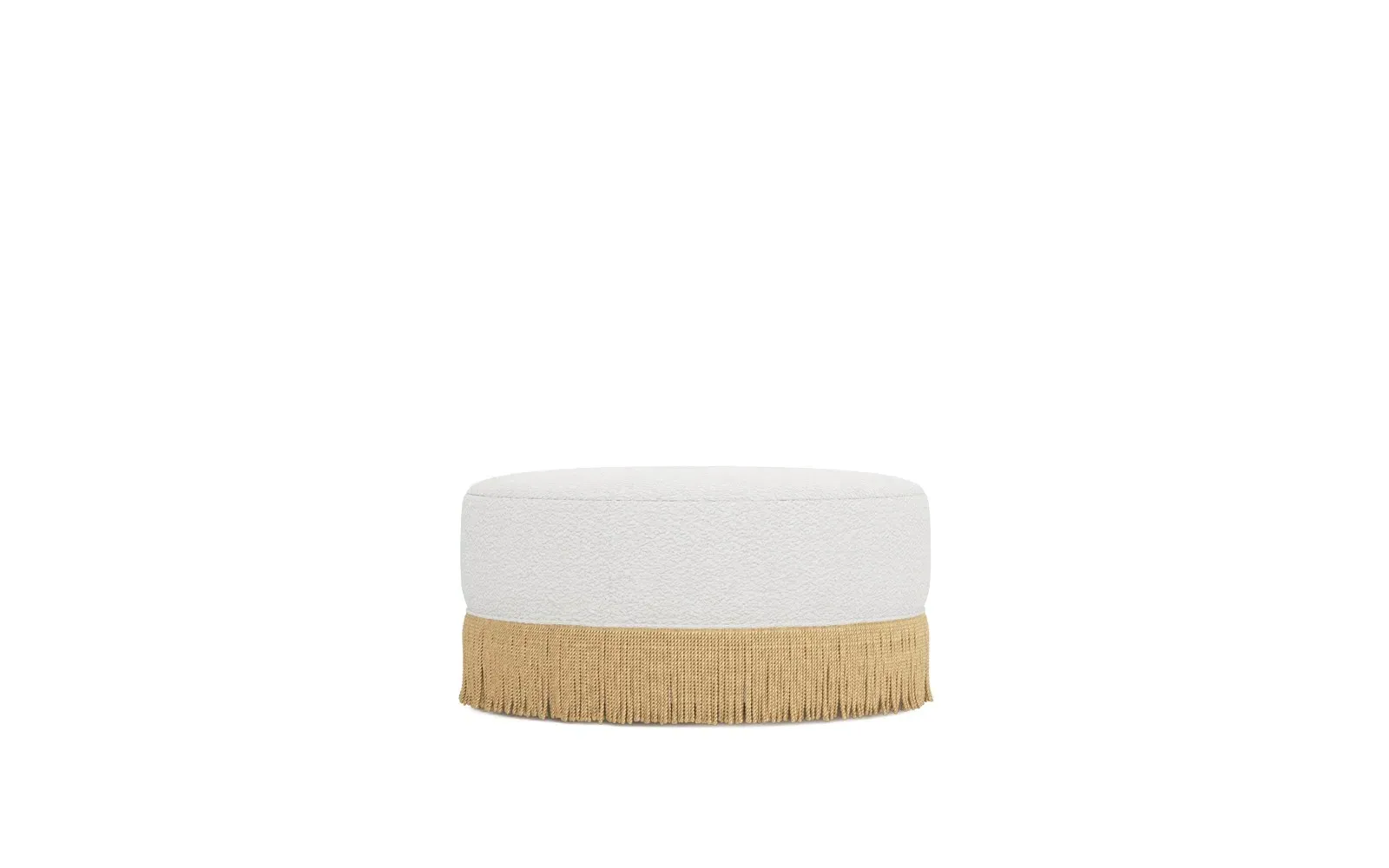 Blakely Performance Ottoman - White Lamb