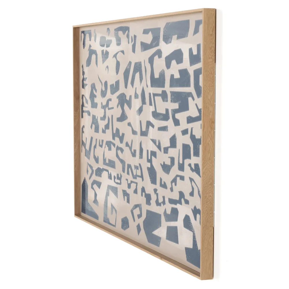 Block I Wall Art - Blue