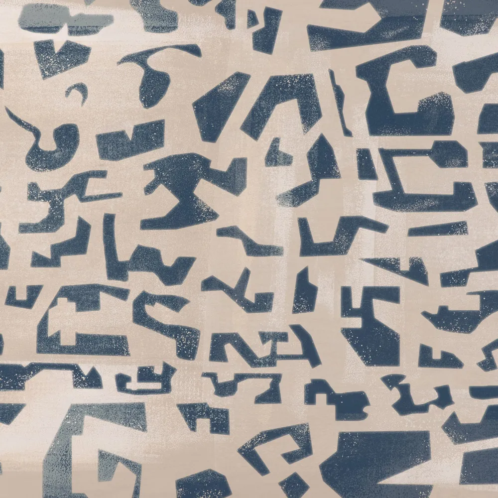 Block I Wall Art - Blue