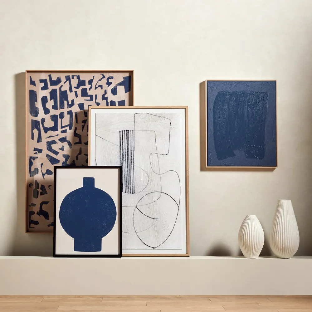 Block I Wall Art - Blue