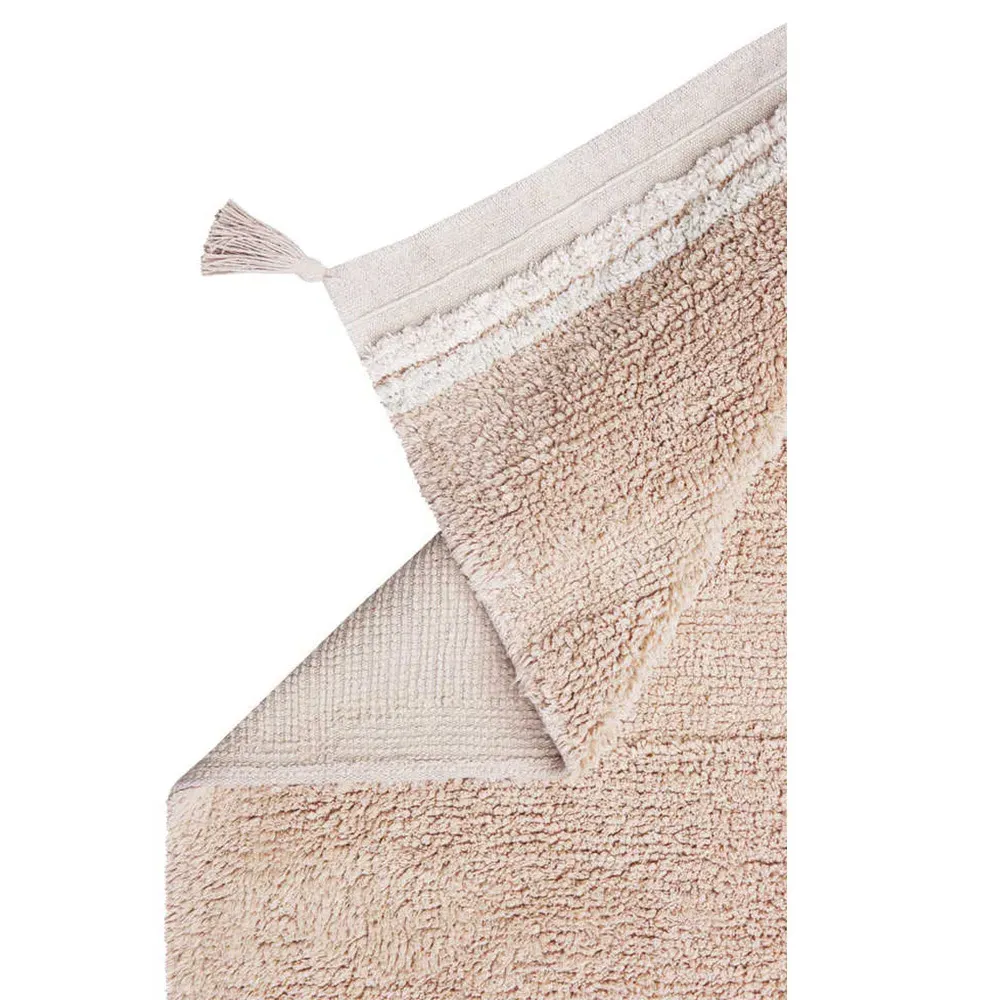 Bloom Patterned Shag Rug - Rose, Cotton