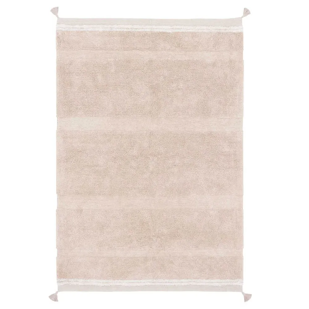 Bloom Patterned Shag Rug - Rose, Cotton image