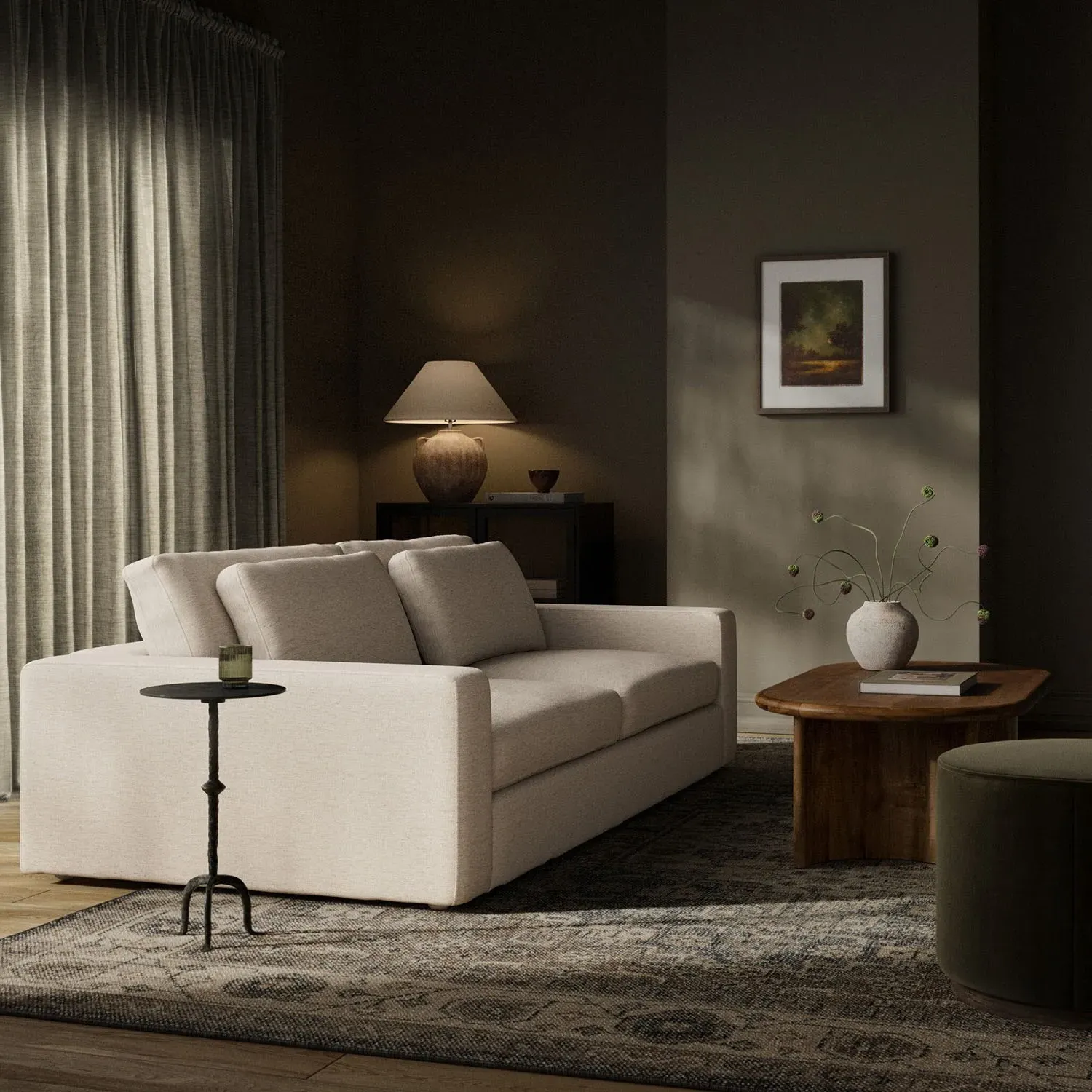 Bloor Sofa - Cream, Crypton Performance Fabric
