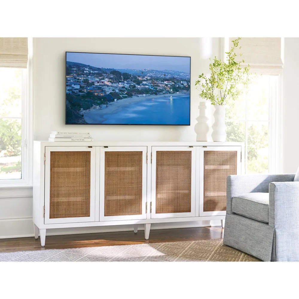 Bluebird Media Console - White, Maple