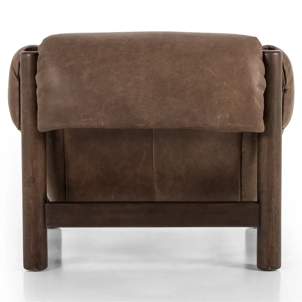 Boden Club Chair - Brown, Leather