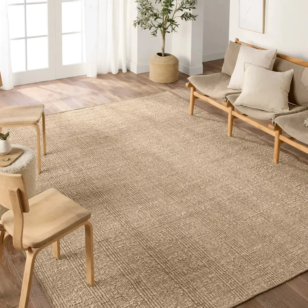 Bodie Striped Rug Sample - Tan, Jute