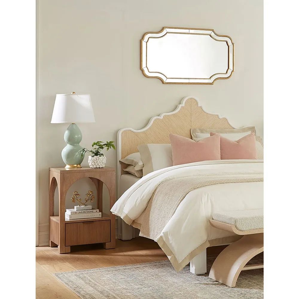 Boleyn Small Arched Wall Mirror - Gold, Metal