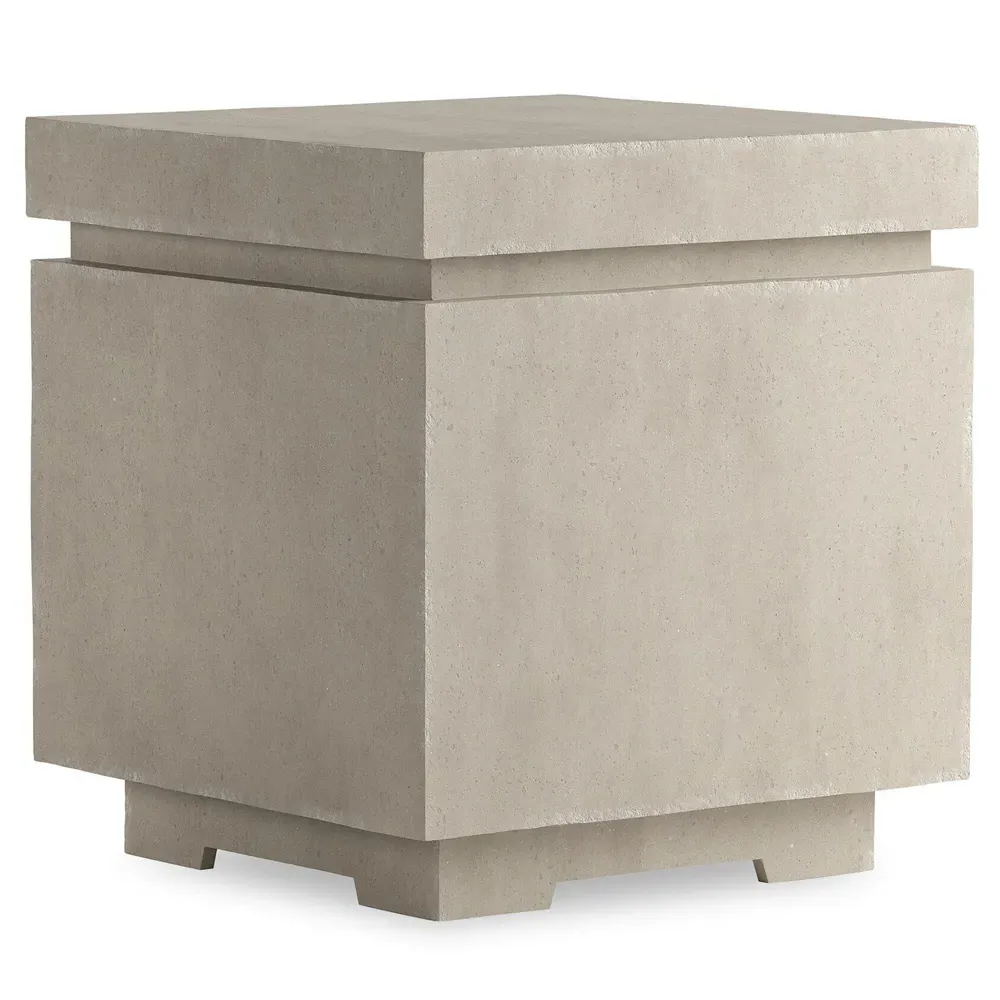 Bosco Square Propane Enclosure Side Table - Natural, Concrete
