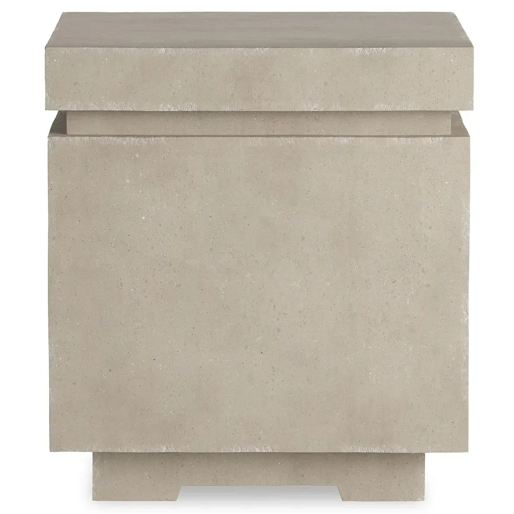 Bosco Square Propane Enclosure Side Table - Natural, Concrete