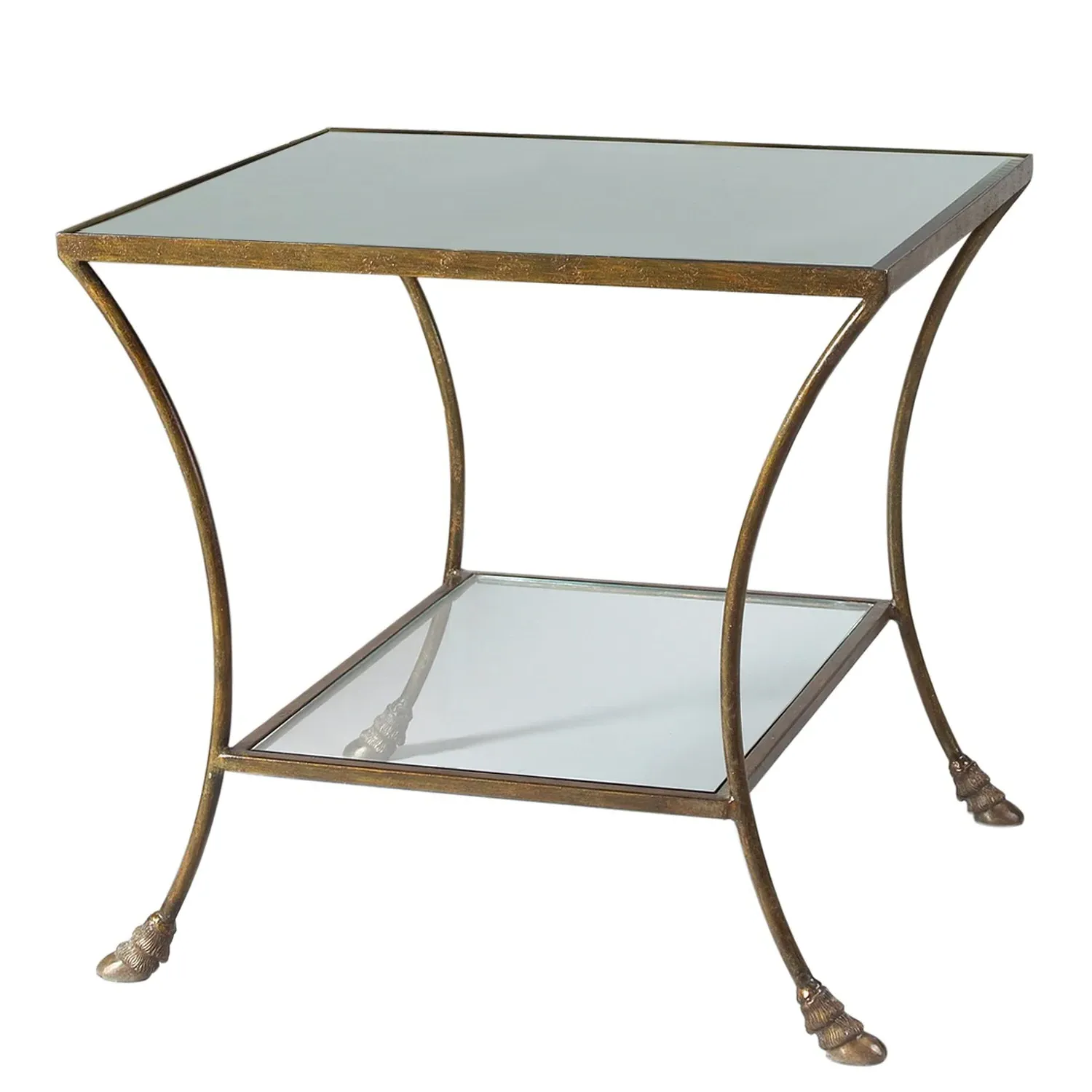 Boudica Rectangular End Table - Bronze, Iron image