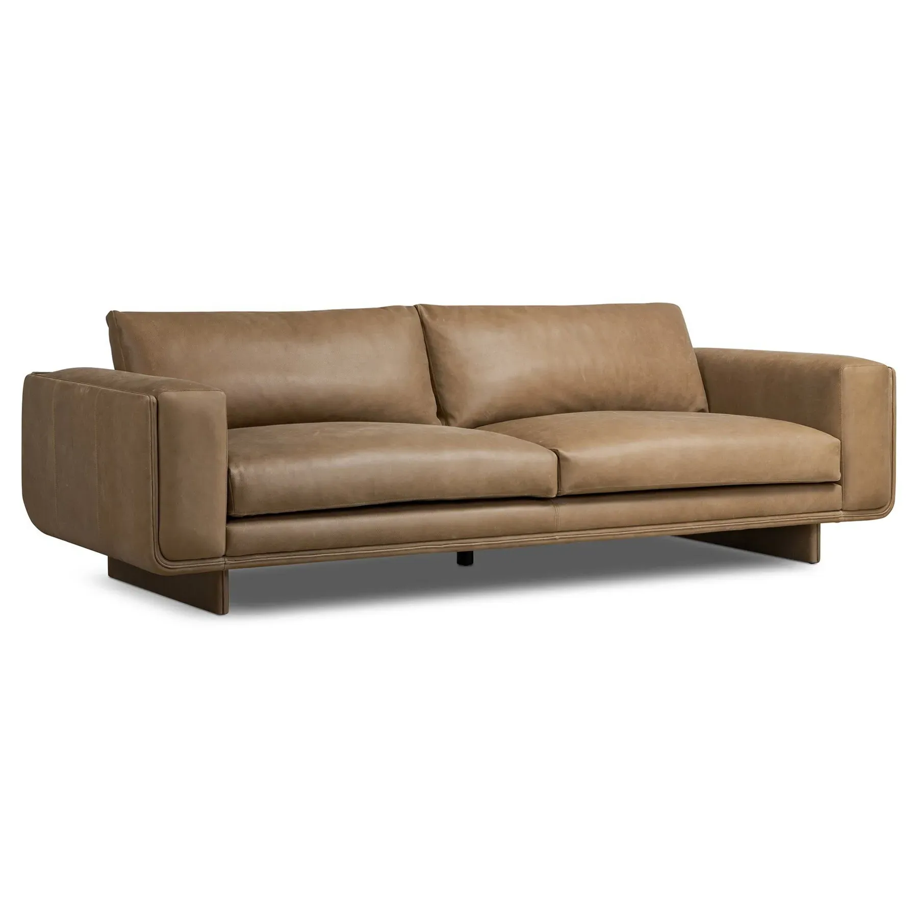 Bowie 3-Seater Sofa - Brown, Leather
