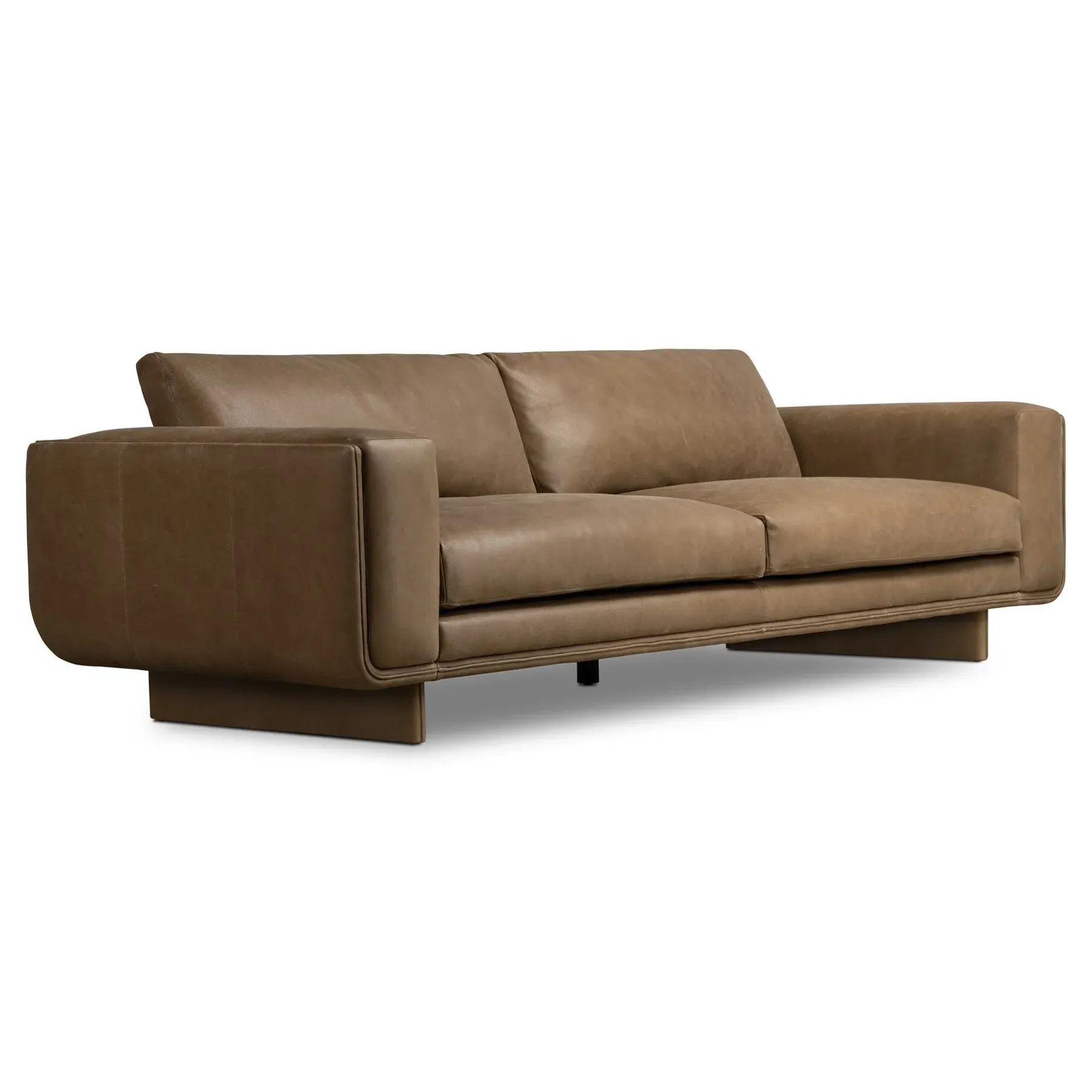 Bowie 3-Seater Sofa - Brown, Leather