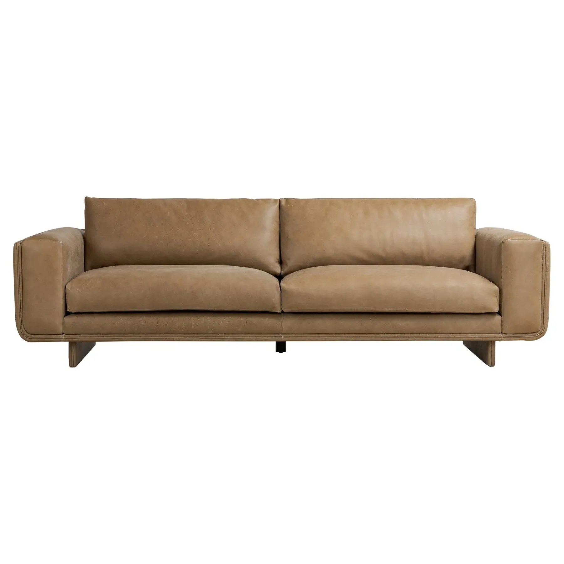Bowie 3-Seater Sofa - Brown, Leather image