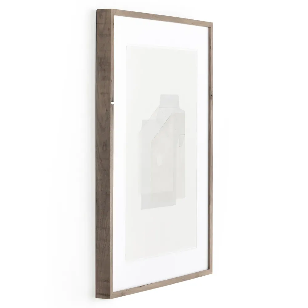 Box II Wall Art - Grey, Walnut