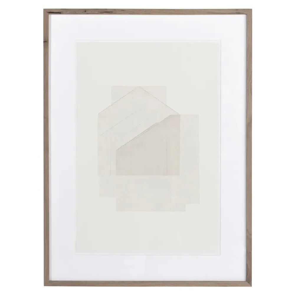 Box Wall Art - Grey, Walnut