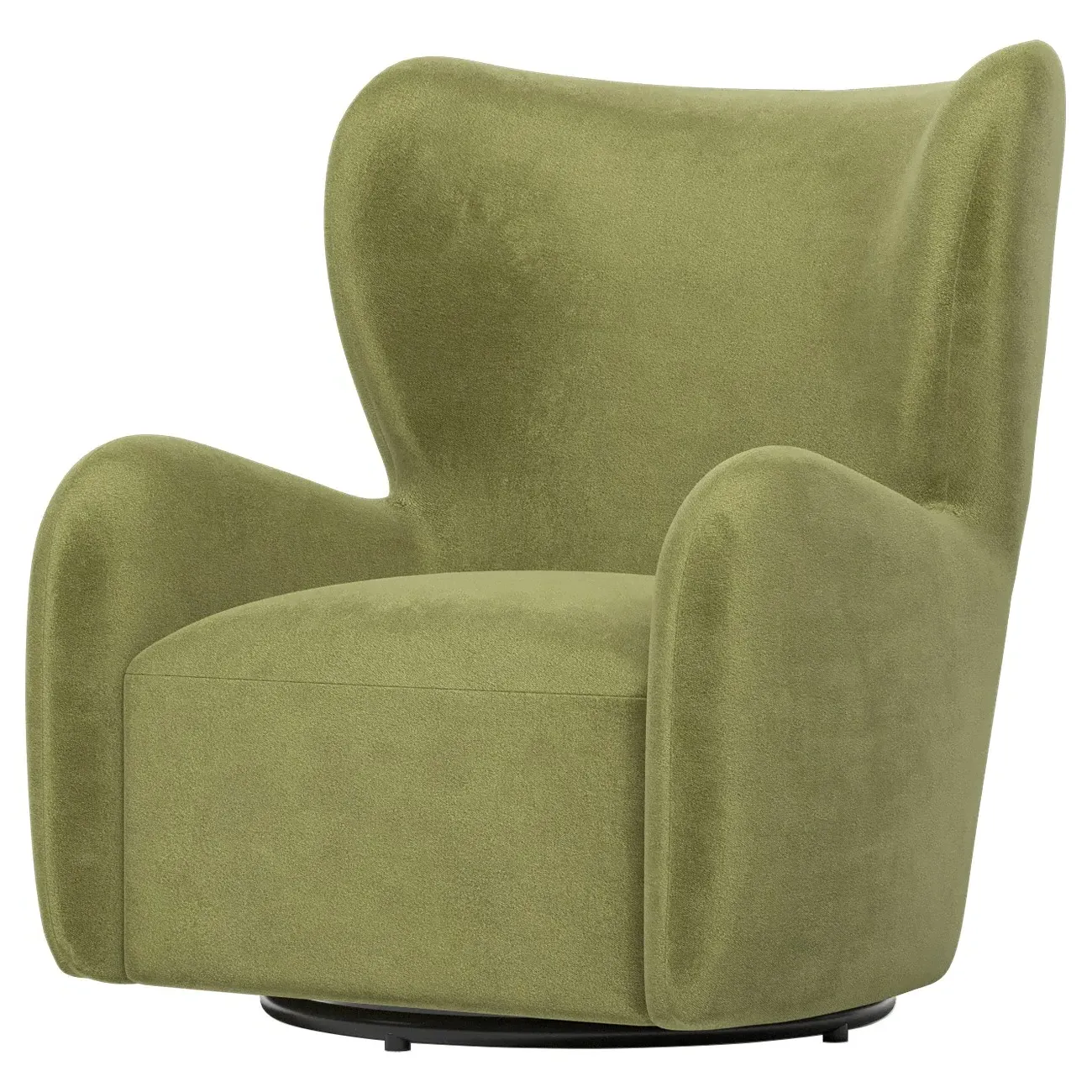 Bradlie Swivel Chair - Citrus Grove, Velvet
