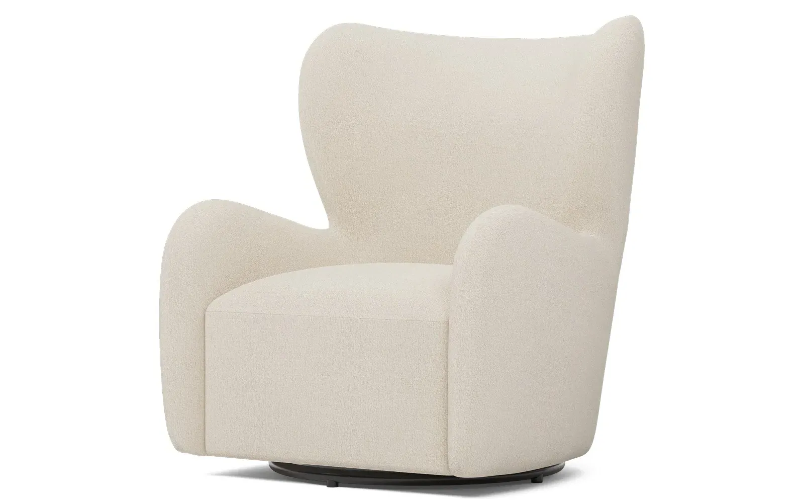 Bradlie Swivel Chair - Coconut Cream