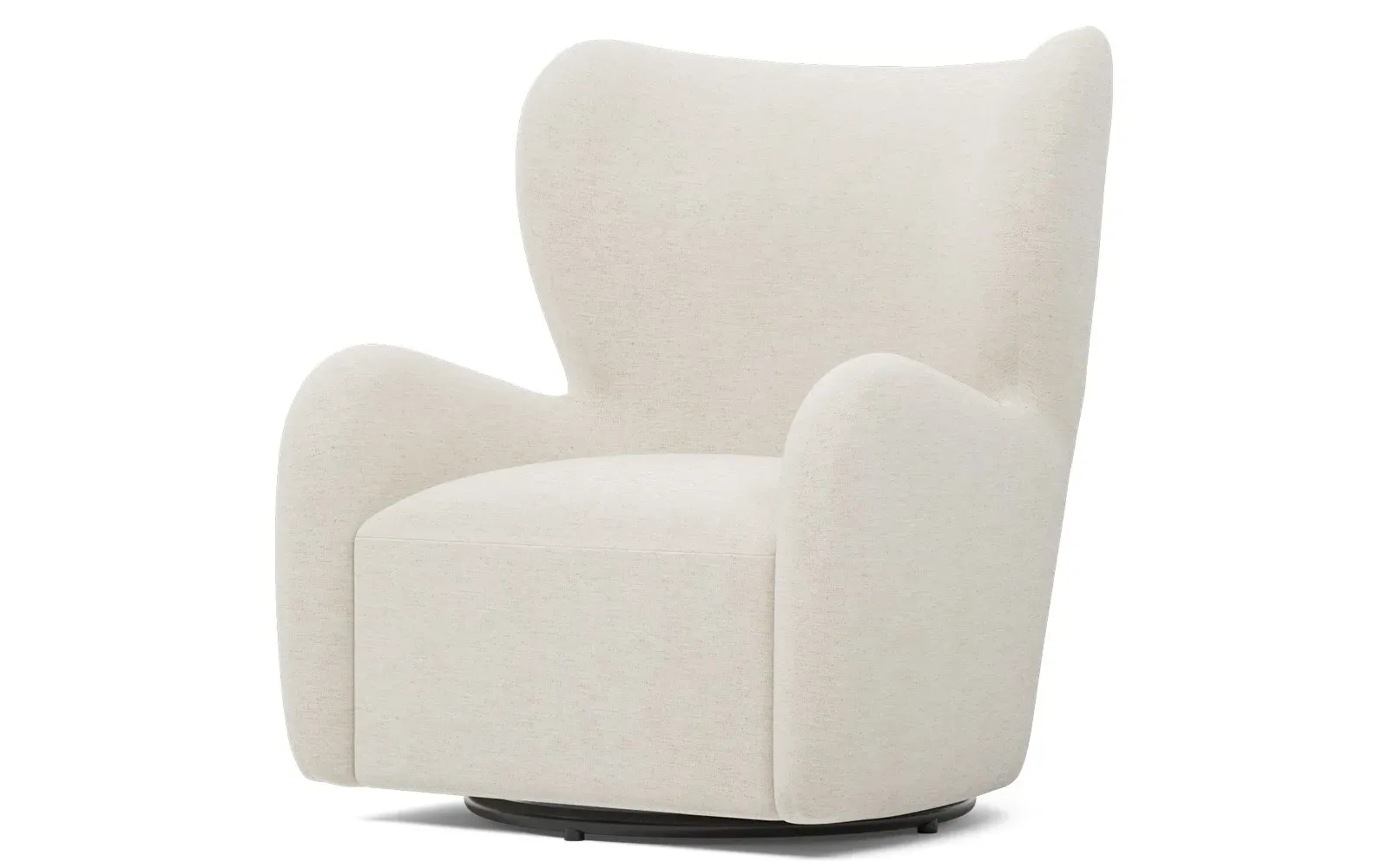 Bradlie Swivel Chair - Heathered Ivory