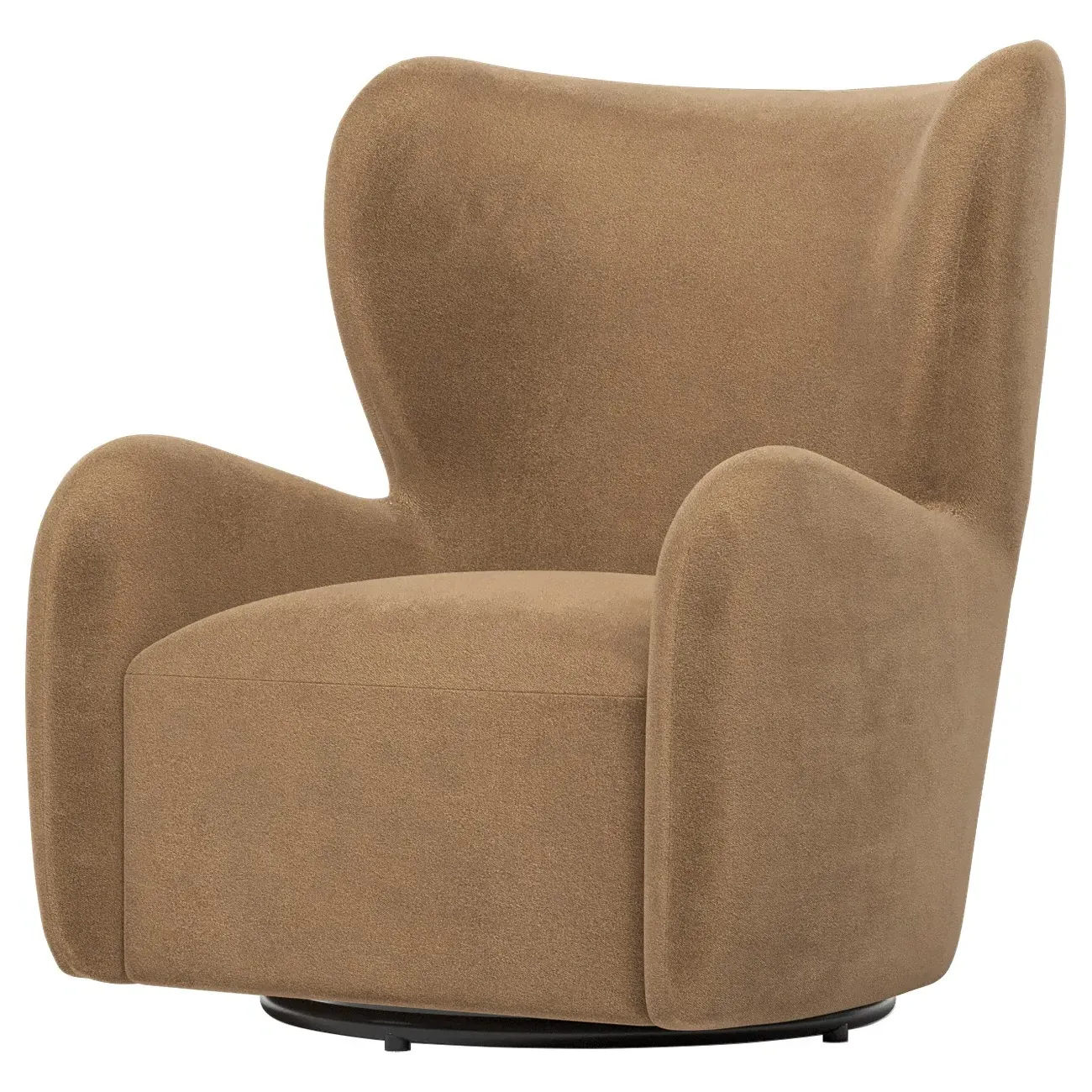 Bradlie Swivel Chair - Mocha Mist, Velvet