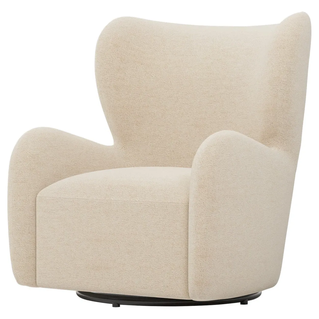 Bradlie Swivel Chair - Parchment