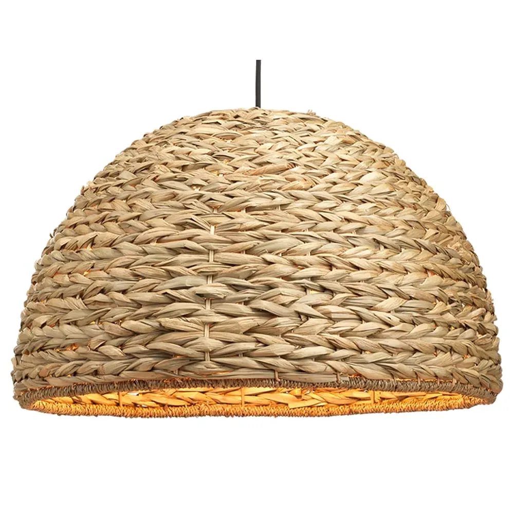 Brady Coastal Beach Pendant Light - Brown, Seagrass