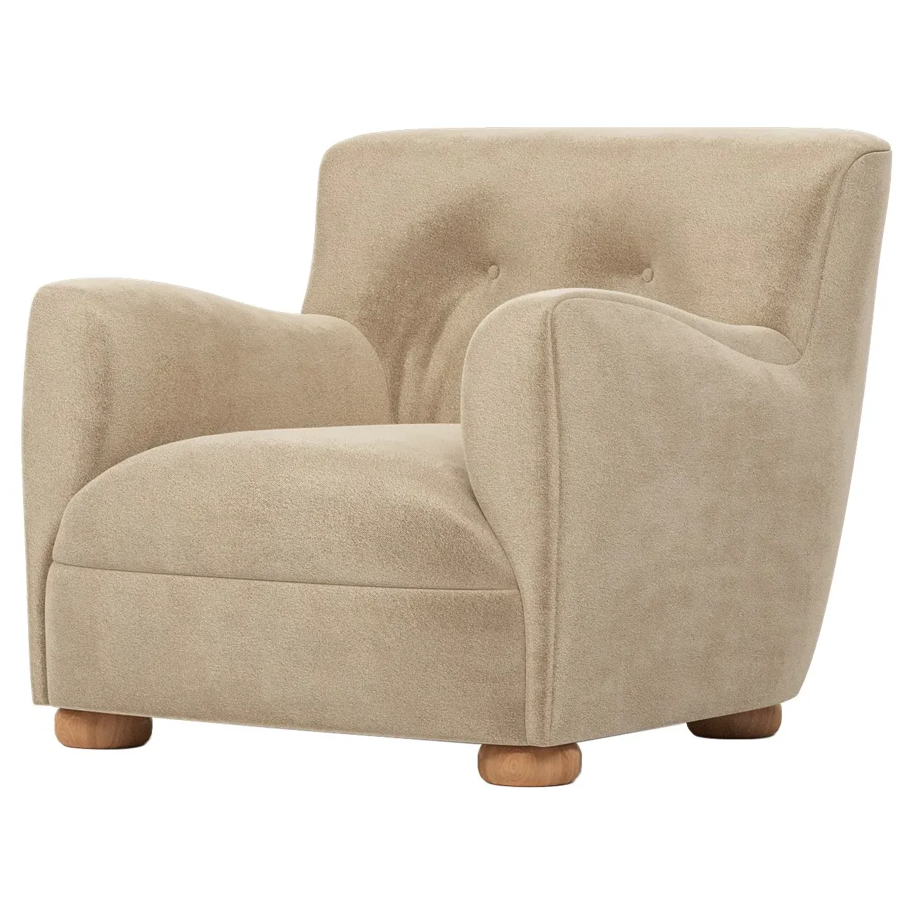 Braemar Chair - Champagne, Performance Velvet image