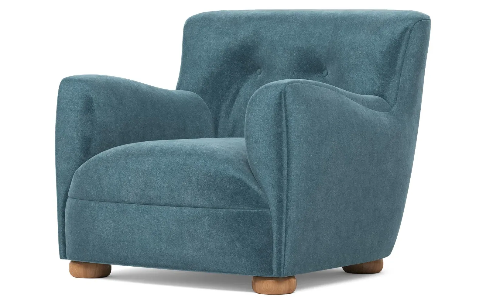 Braemar Chair - Lakeside, Performance Velvet