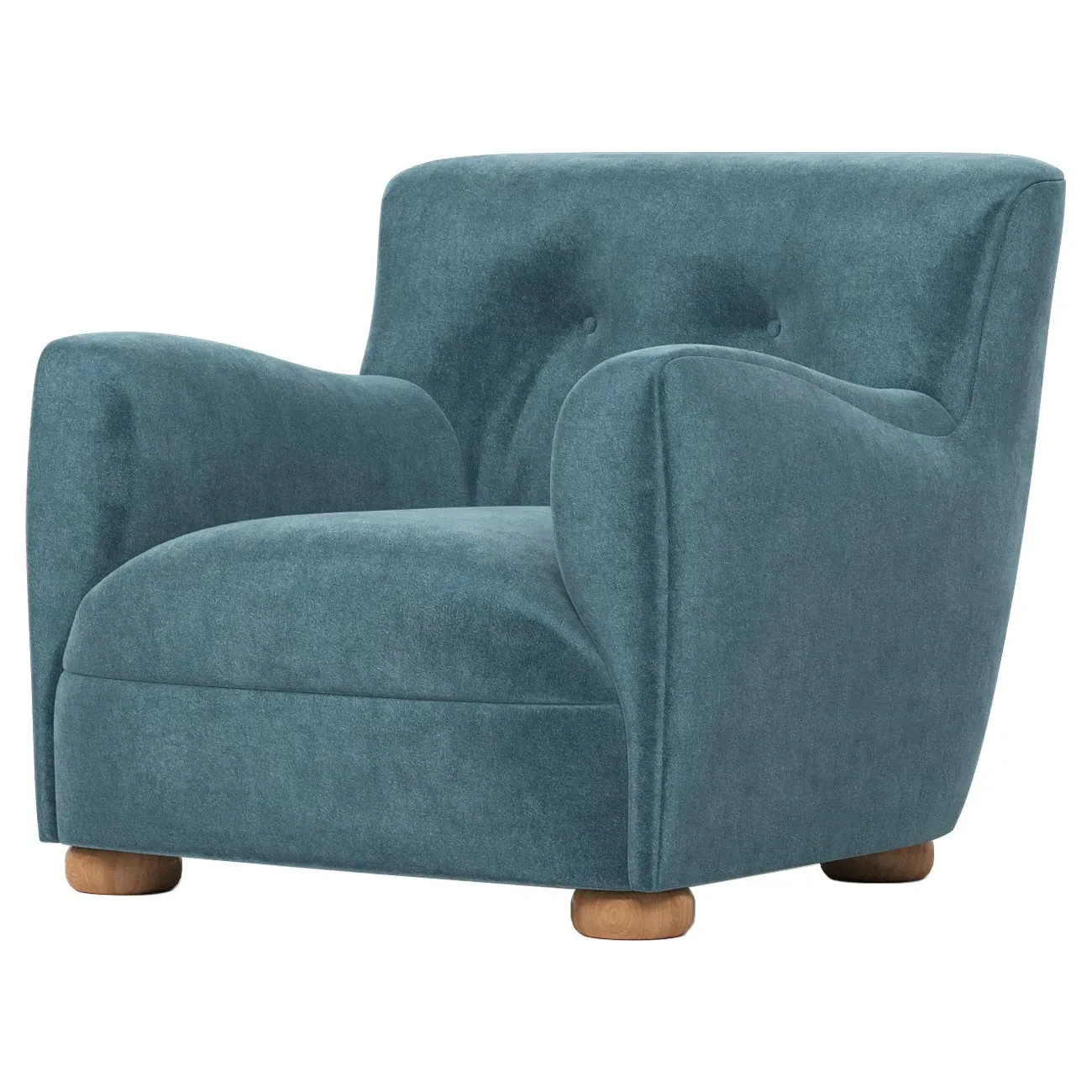 Braemar Chair - Lakeside, Performance Velvet