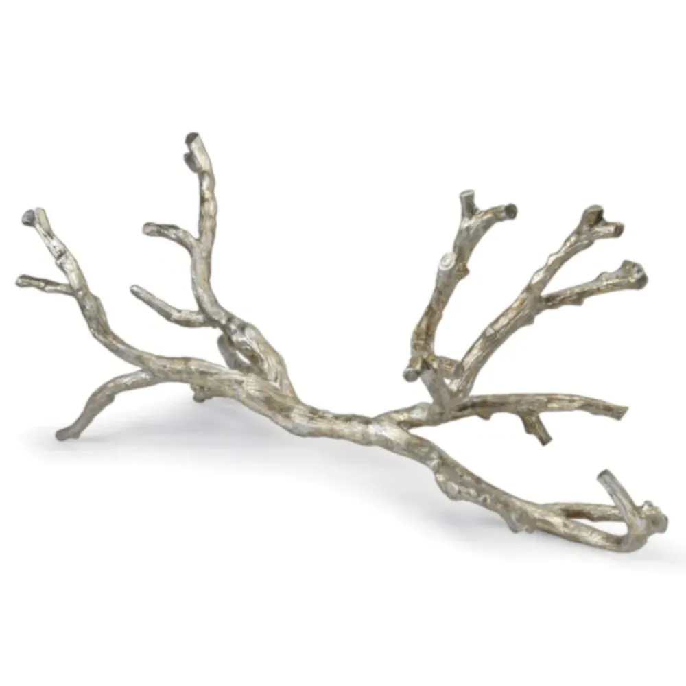 Branch Sculpture - Silver, Aluminum