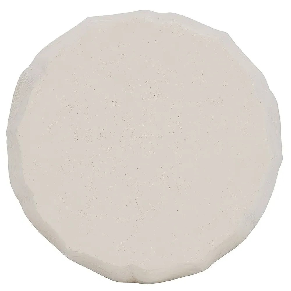 Brandon Outdoor Side Table - Ivory, Stonecast