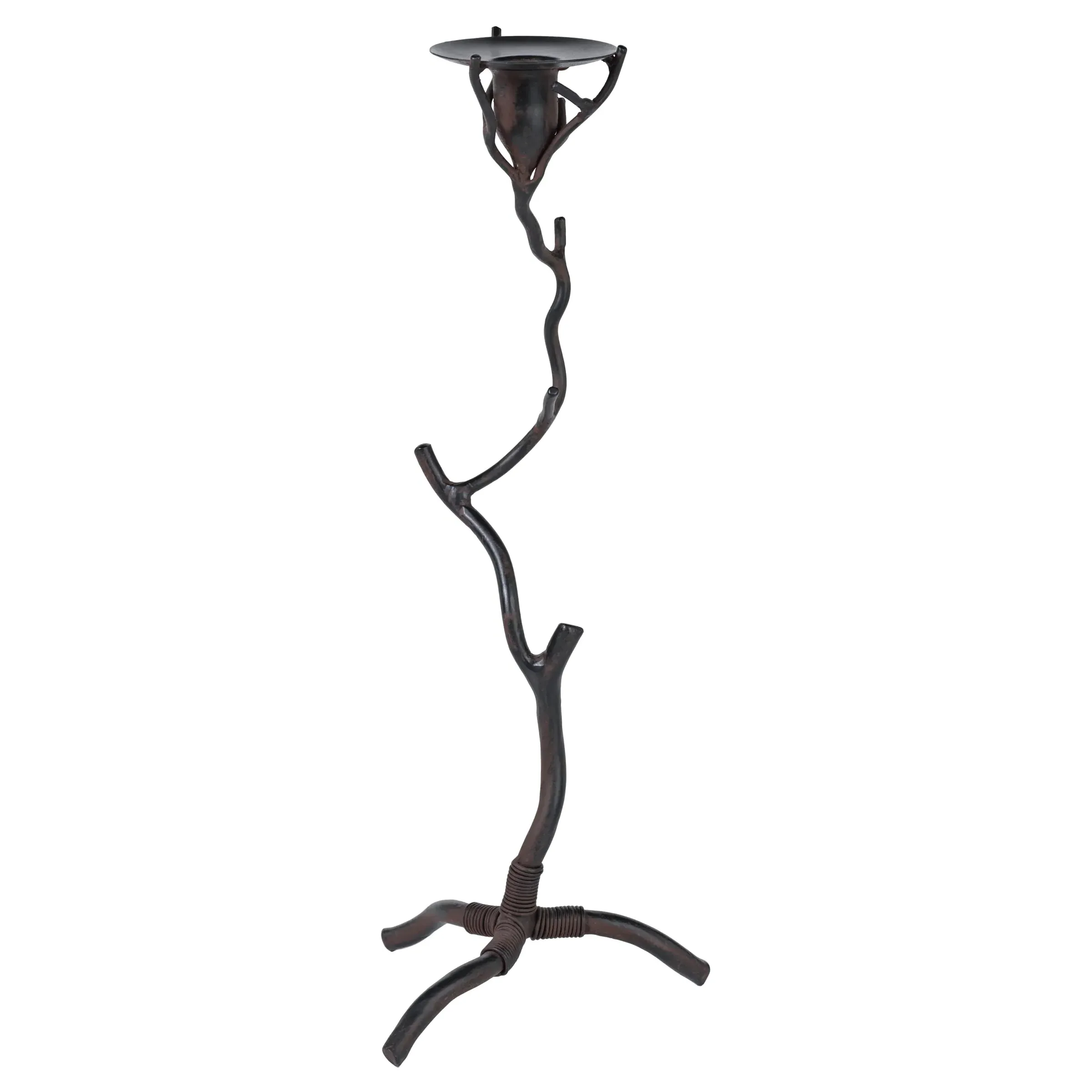 Bravien Extra Tall Twig Candleholder - Bronze, Wrought Iron