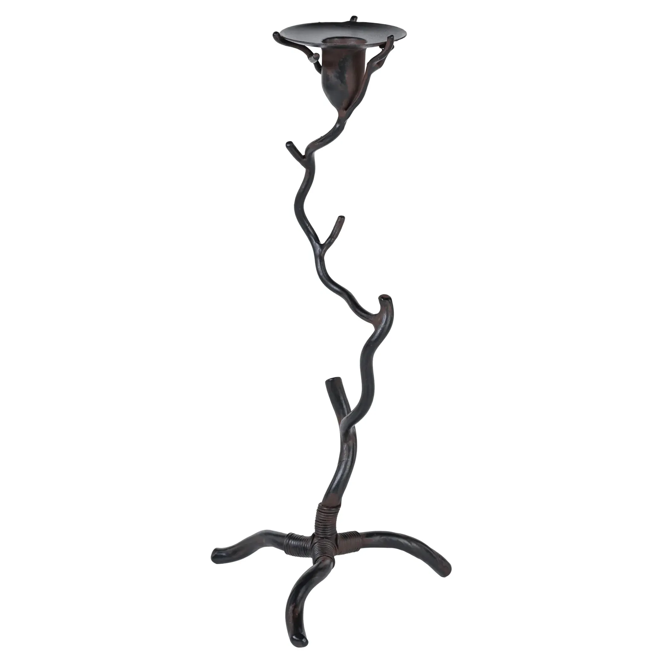 Bravien Tall Twig Candleholder - Bronze, Wrought Iron