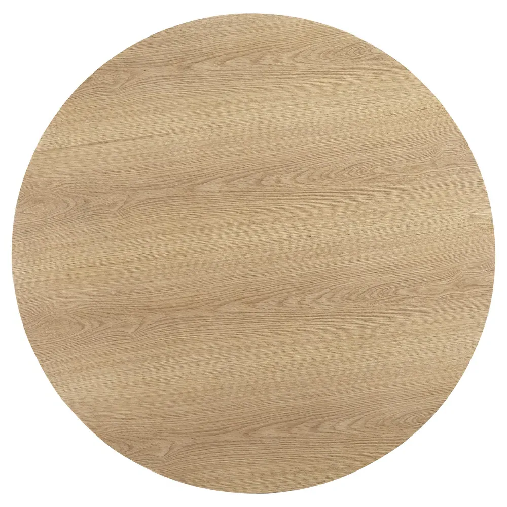 Braydon Large Round Dining Table - Natural Brown, Oak